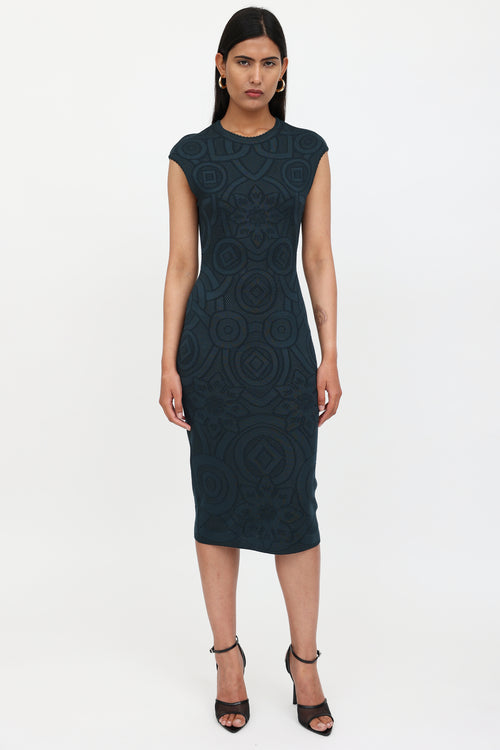 McQueen Knit Pattern Dress