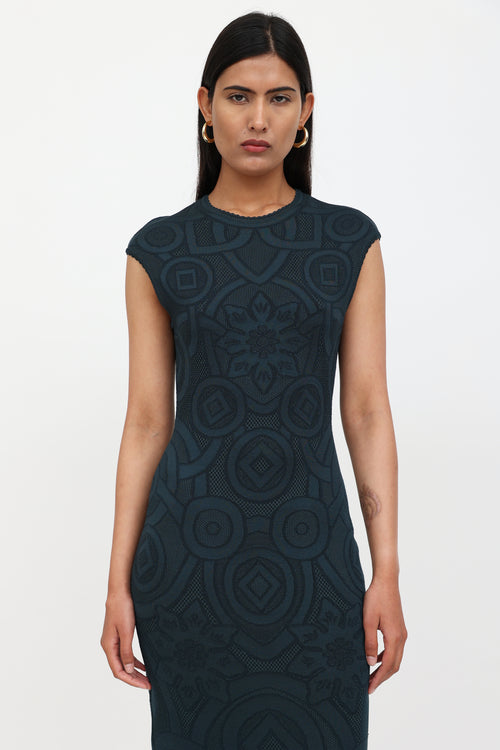McQueen Knit Pattern Dress