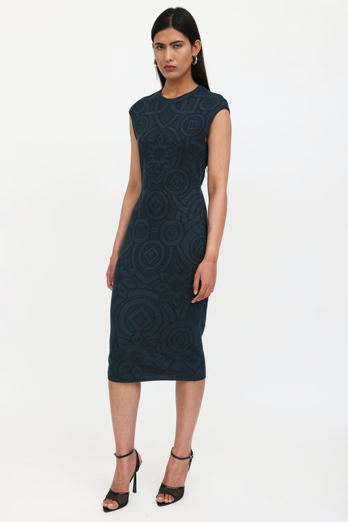 McQueen Knit Pattern Dress
