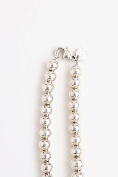 Tiffany & Co. Sterling Silver Hardwear Graduate Ball Necklace