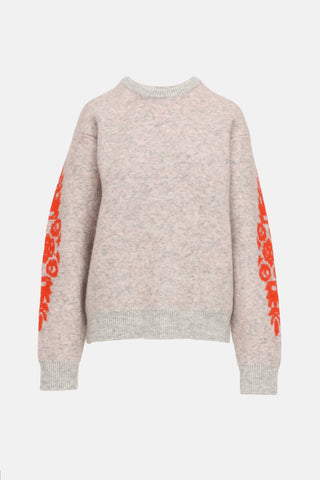 Stussy Floral Motif Knit Sweater