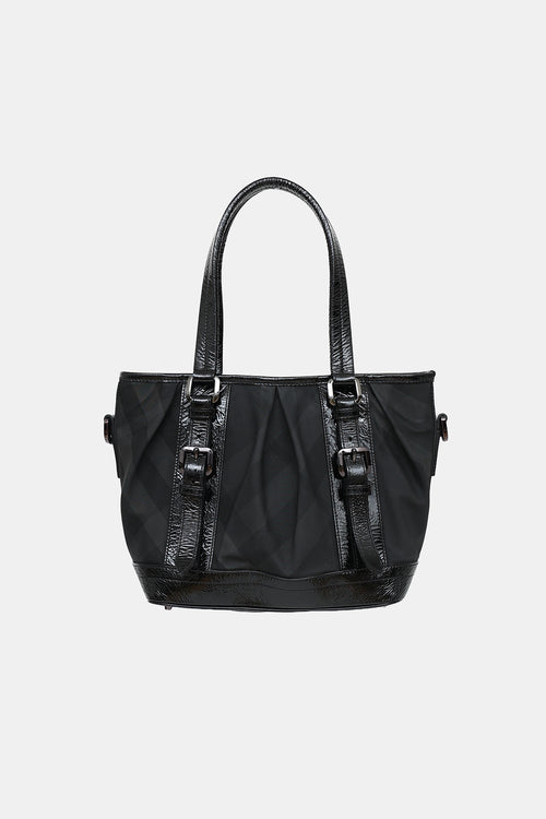 Burberry Smoked Check Lowry Tote Bag
