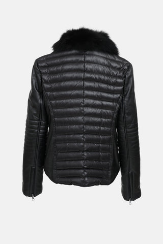 Moschino Quilted Leather Jacket