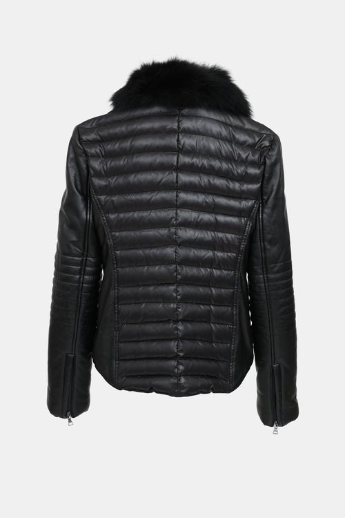 Moschino Quilted Leather Jacket