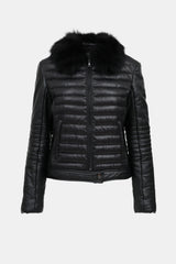 Moschino Quilted Leather Jacket