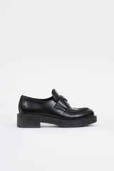 Prada Leather Logo Loafer