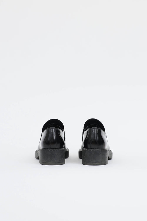 Prada Leather Logo Loafer