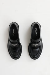 Prada Leather Logo Loafer
