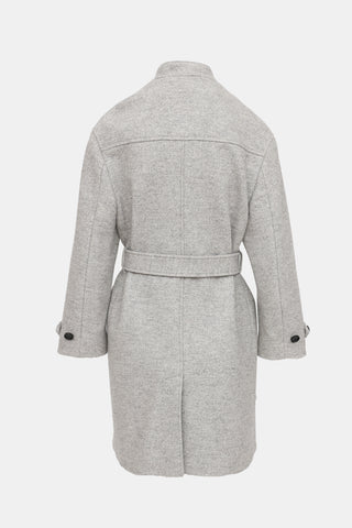 Burberry Belted Wool Coat