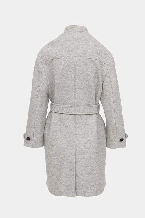 Burberry Belted Wool Coat