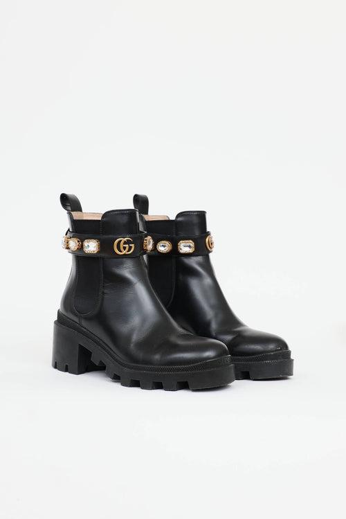 Gucci Crystal Trip Chelsea Boot