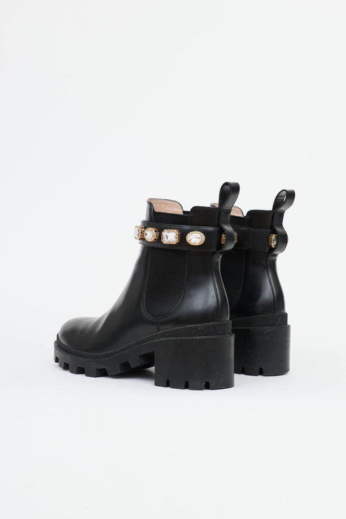Gucci Crystal Trip Chelsea Boot