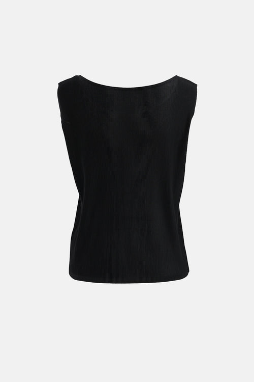 Pleats Please Issey Miyake Pleated Sleevless Top