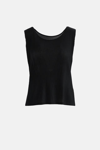 Pleats Please Issey Miyake Pleated Sleevless Top