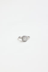 Tiffany & Co. Platinum Soleste Diamond Double Halo Ring