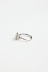 Tiffany & Co. Platinum Soleste Diamond Double Halo Ring