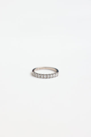 Birks 18K White Gold & Diamond Band Ring