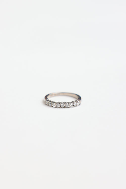 Birks 18K White Gold & Diamond Band Ring
