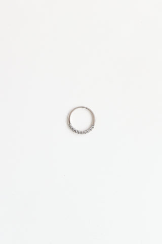 Birks 18K White Gold & Diamond Band Ring