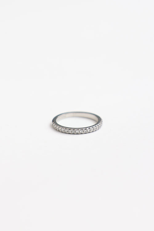 Tiffany & Co. Platinum & Diamond Soleste Half Eternity Ring
