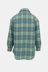 Sandro Plaid Wool Coat