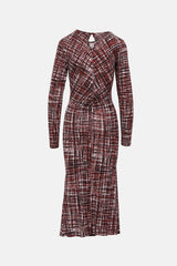Reiss Ruched Patterned Dress
