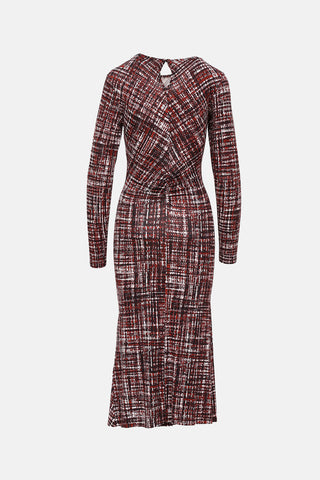 Reiss Ruched Patterned Dress