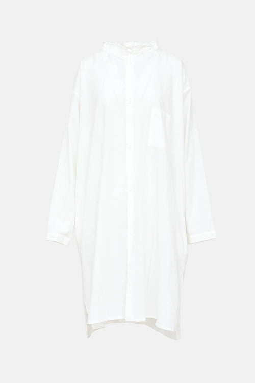 Y's Frayed Button Up Dress