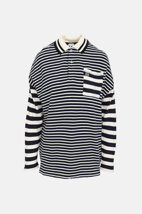 Loewe Knit Stripe Polo Shirt