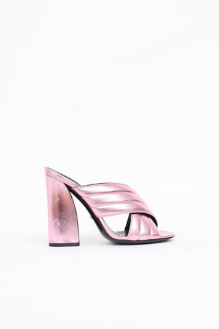 Gucci Metallic Sylvie  Mule