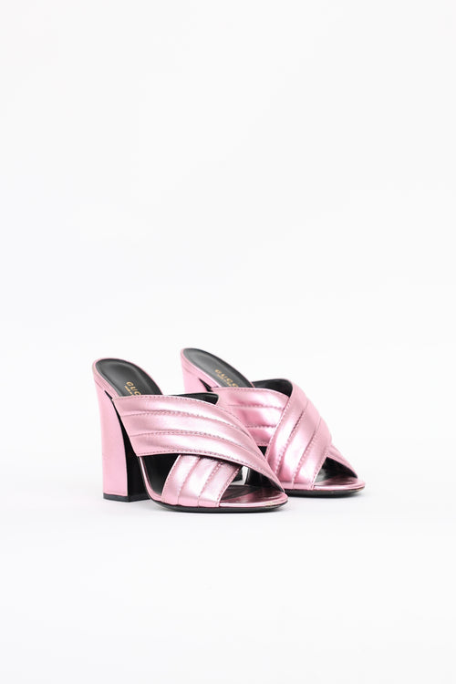Gucci Metallic Sylvie  Mule