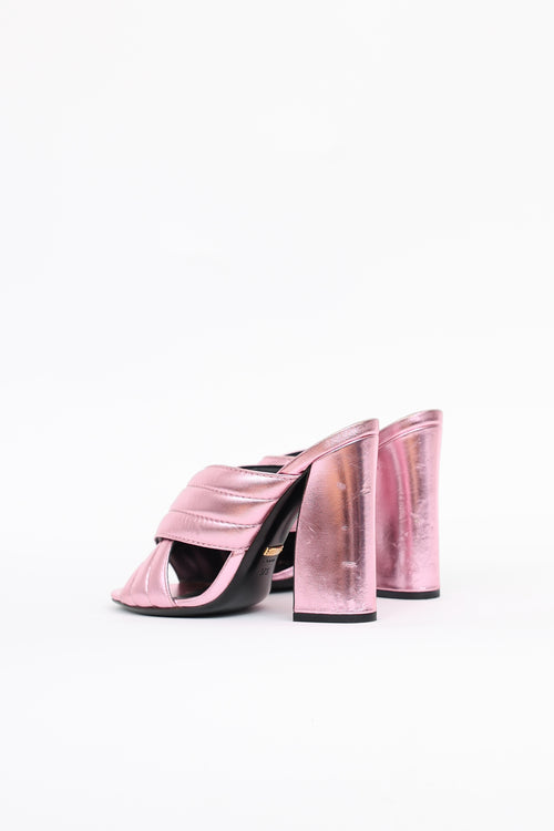 Gucci Metallic Sylvie  Mule