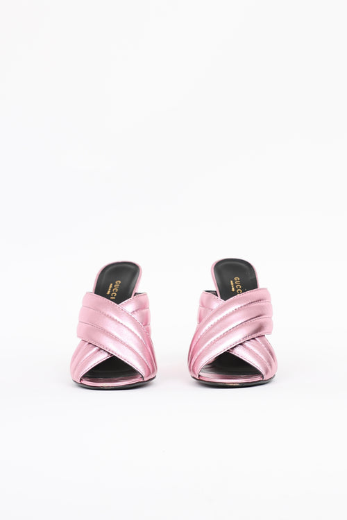 Gucci Metallic Sylvie  Mule