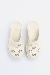 Gucci Rubber GG Platform Mule