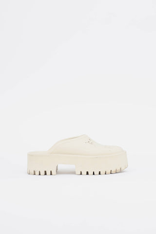 Gucci Rubber GG Platform Mule