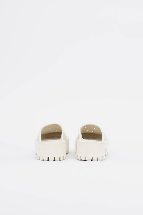 Gucci Rubber GG Platform Mule