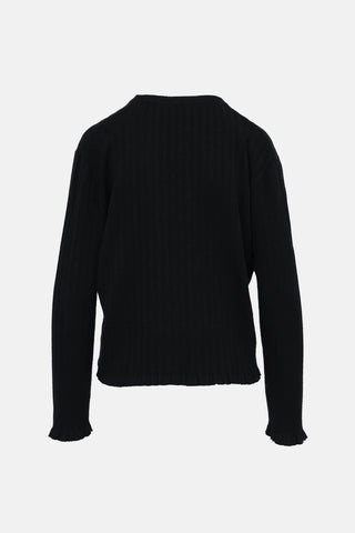 Jil Sander Ruffle Trim Cardigan
