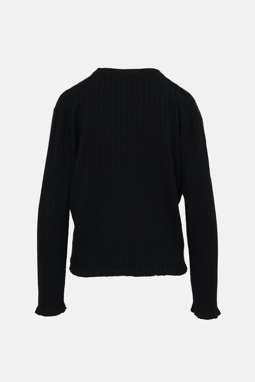 Jil Sander Ruffle Trim Cardigan