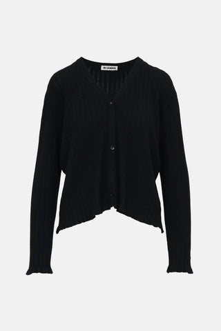 Jil Sander Ruffle Trim Cardigan