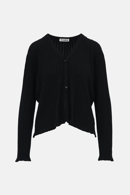 Jil Sander Ruffle Trim Cardigan