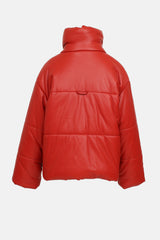 Nanushka Faux Leather Puffer Jacket