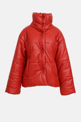 Nanushka Faux Leather Puffer Jacket