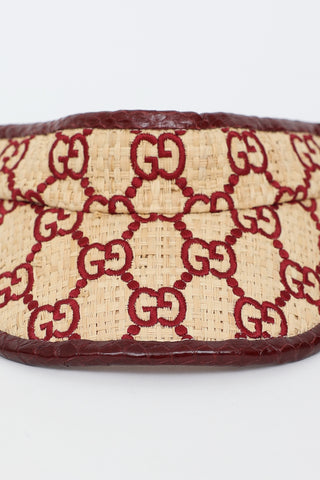 Gucci GG Raffia Visor