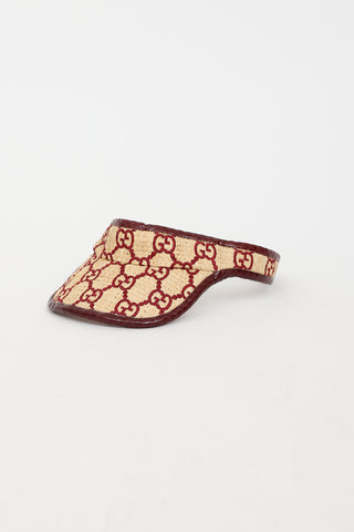 Gucci GG Raffia Visor