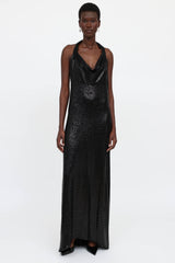 Bianca Vita Sequin Backless Gown