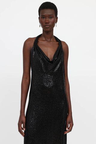 Bianca Vita Sequin Backless Gown