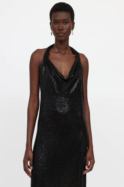 Bianca Vita Sequin Backless Gown