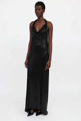 Bianca Vita Sequin Backless Gown