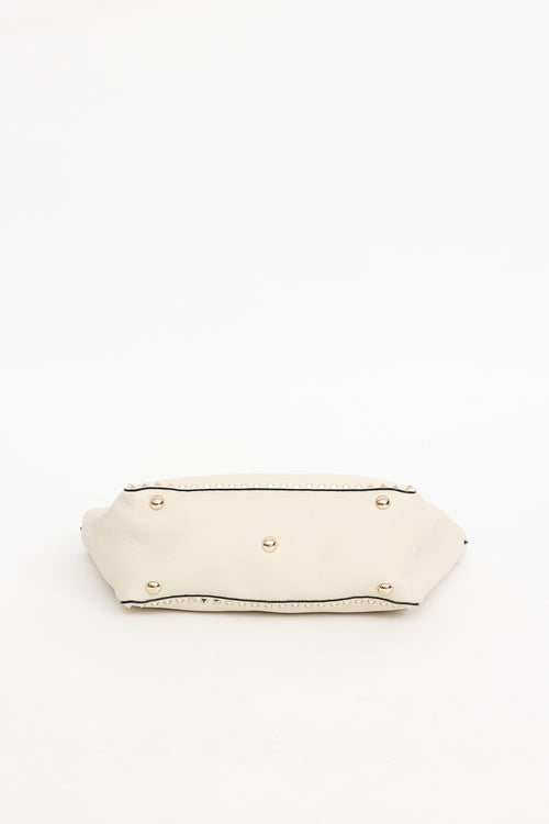 Valentino Leather Rockstud Tote Bag