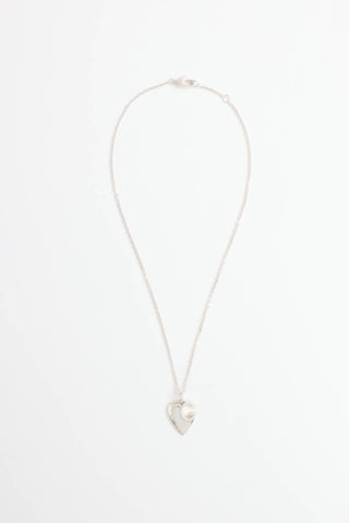 Gucci Sterling Silver Charlotte Heart Necklace